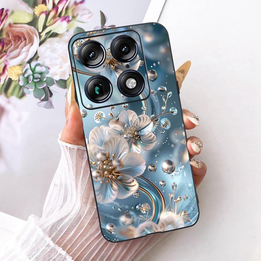 For Motorola Signature 6.8'' Case Cute Cat Cartoons Pattern Soft Silicone TPU Funda For MotoX70 Air Pro Signature Back Covers