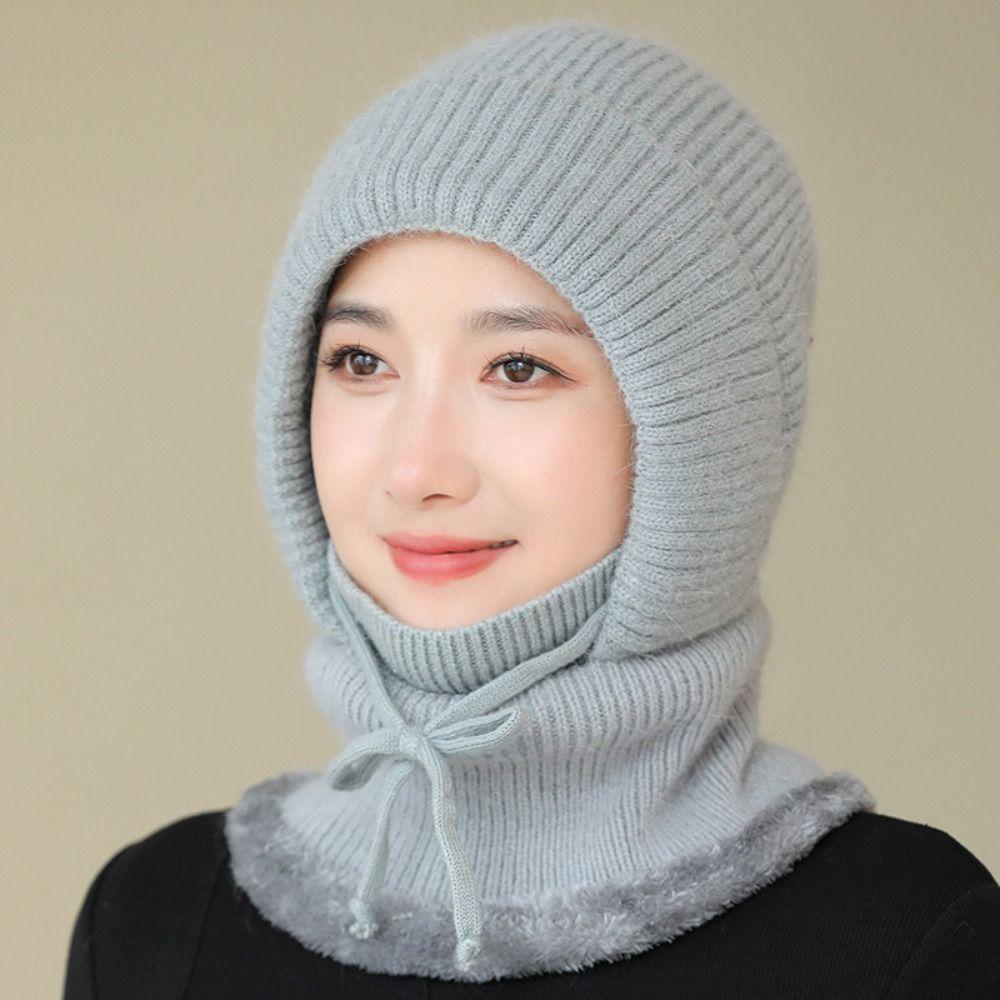 Ear Protection Winter Beanies Hat Windproof Hooded Cap Autumn Pullover Hats All-match