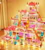 Детский Музыкальный Кукольный Дом Сборка Вилла Дом 3D DIY Мечта Принцессы Замок Вилла Сборка Набор Кукольного Дома Игрушка Девочка Семейная Игрушка