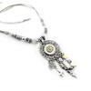 [E6688] - Designer Necklace 'Columbine' White Silver
