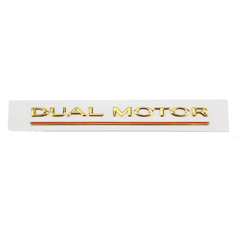 Metal ABS Car Styling Trunk Rear Tail Body Side Badge Sticker for Model 3 S X Y DUAL MOTOR Emblem Exterior Accessories