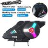 Bluetooth 5.3 Helmet Earphone Y70 Rgb Light Moto Helmet Headset Ipx6 Waterproof Support For Connecting Two Phones Simultaneously