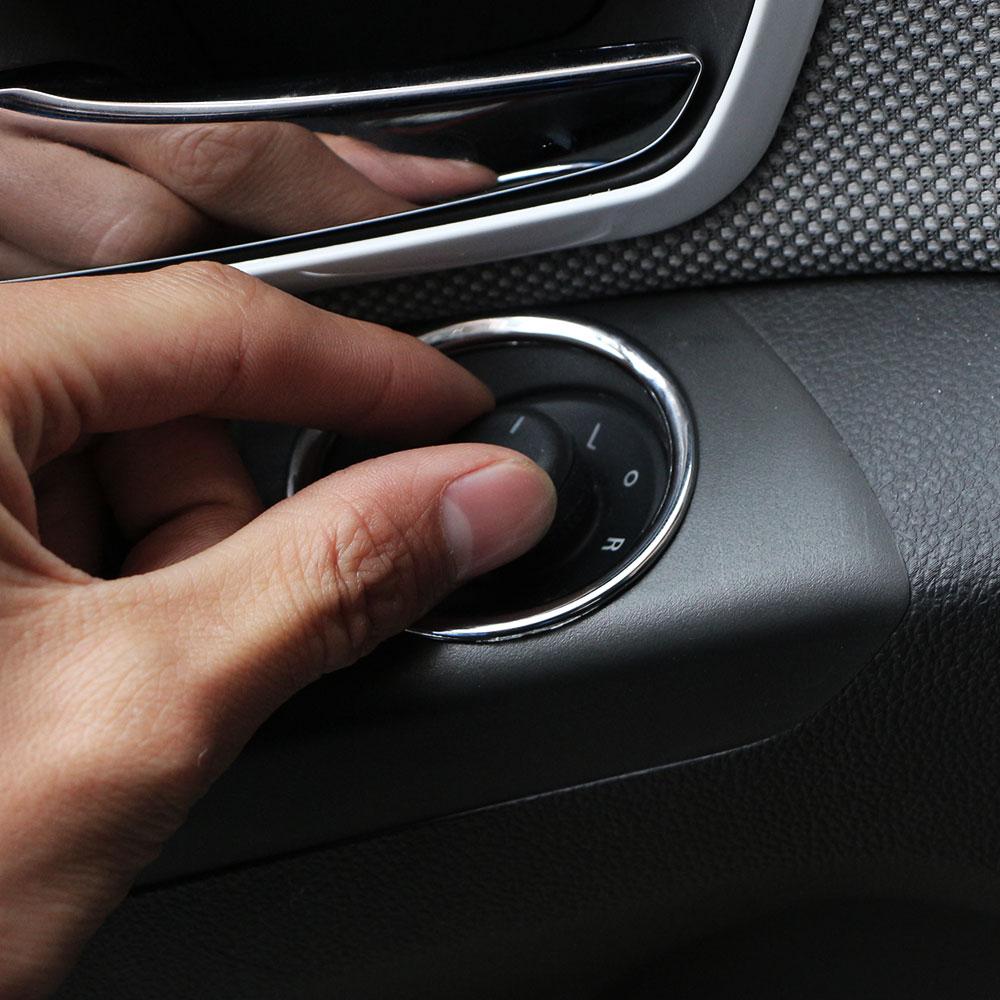 Наклейка-кольцо на панель ручки регулировки бокового зеркала заднего вида для Chevrolet Cruze Хэтчбек Седан 2009 - 2014 ABS Аксессуары