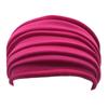 Solid Color Women Wide Sports Fold Hairband Yoga Non Slip Stretch Headband Elastic Running Turban Running Headwrap Hair Band