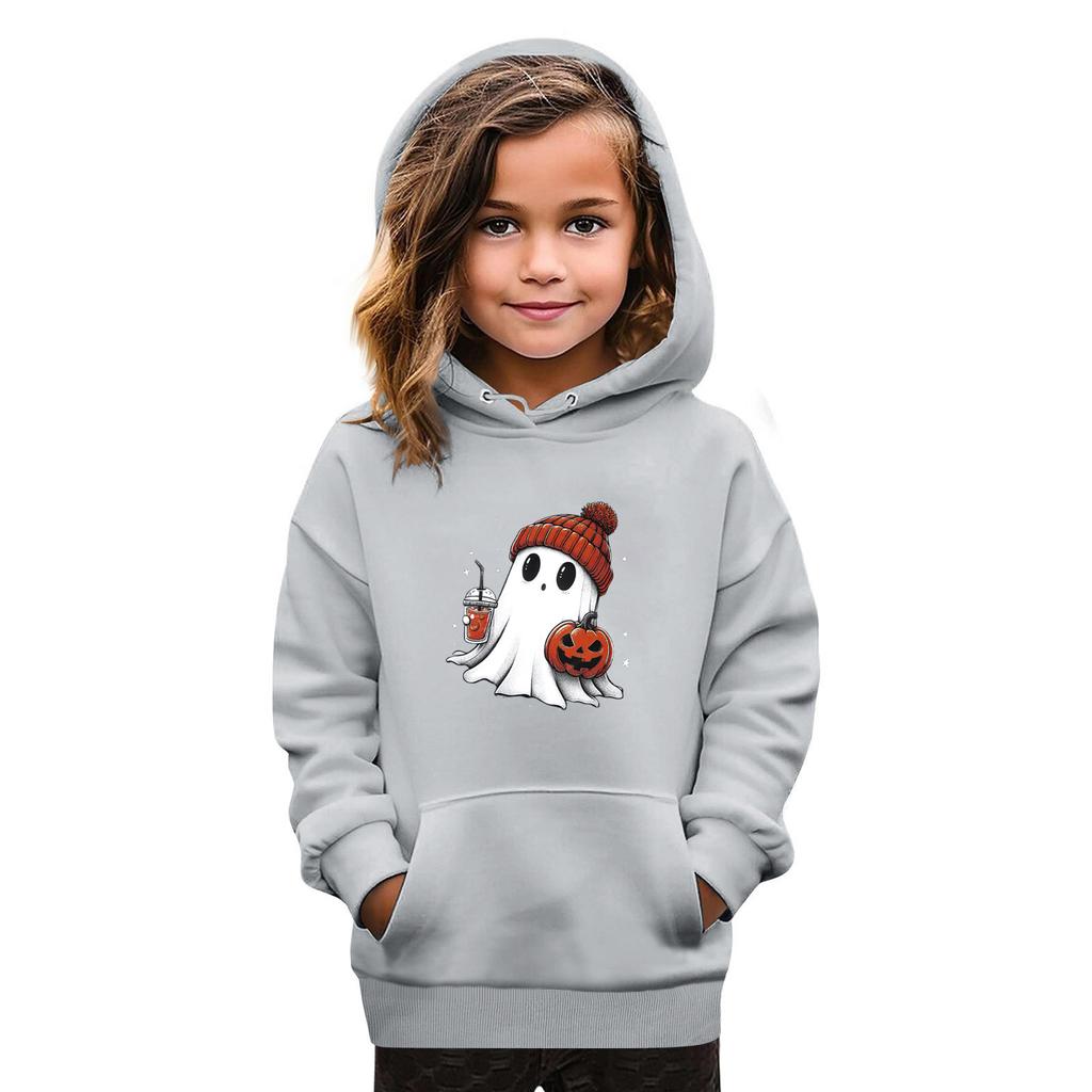 Sweatshirts For Teen Girls Hoodies Long Sleeve Drawstring Pullover Cute Oversized Hoodie Halloween Day