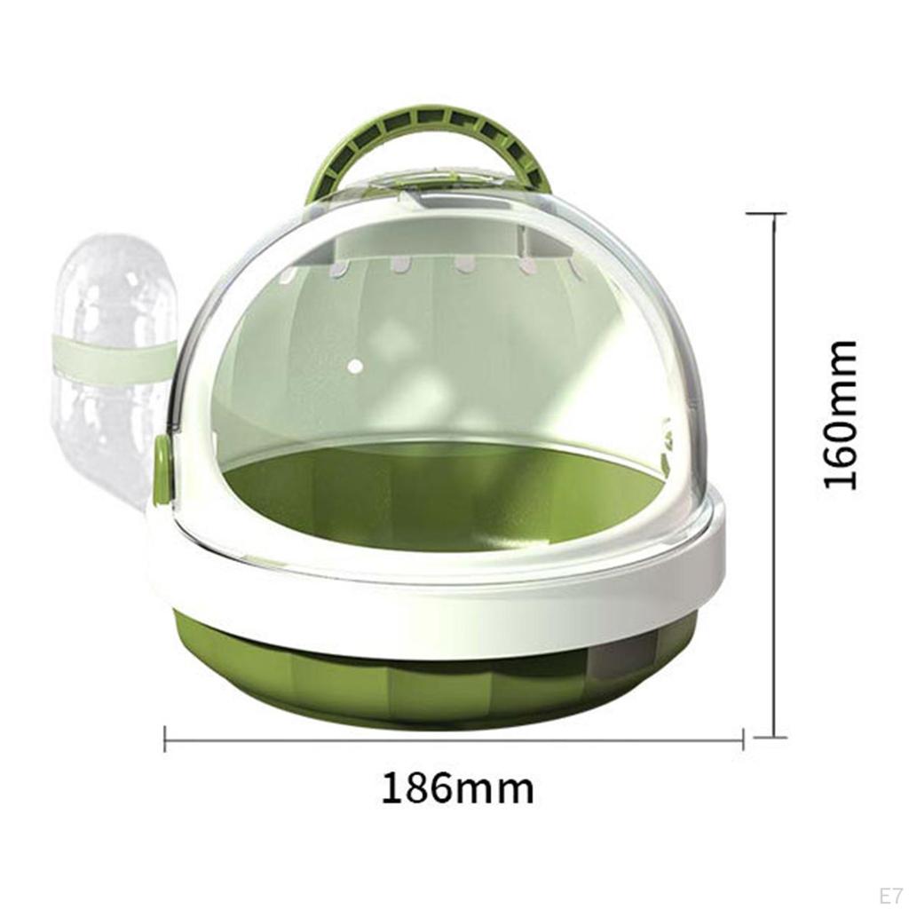 2 упаковки переносного футляра для хомяка, клетка для бега домашних животных с бутылкой воды, большая сумка для переноски мелких животных