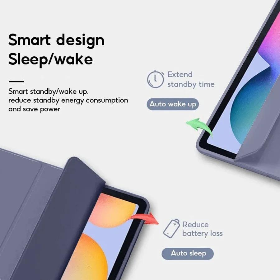 Для Xiaomi Redmi Pad Pro Складной чехол-книжка с подставкой Чехол Funda для Red Mi Pad Pro 12.1 дюйма Силиконовый чехол с функцией Авто Сон