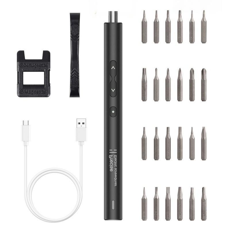 Портативный набор электрических отверток 28 в 1, перезаряжаемый набор инструментов для ремонта, набор отверток для обслуживания электронных устройств