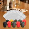 10Pcs Coffee Pod Reusable K Cups Foil Sticker Seals
