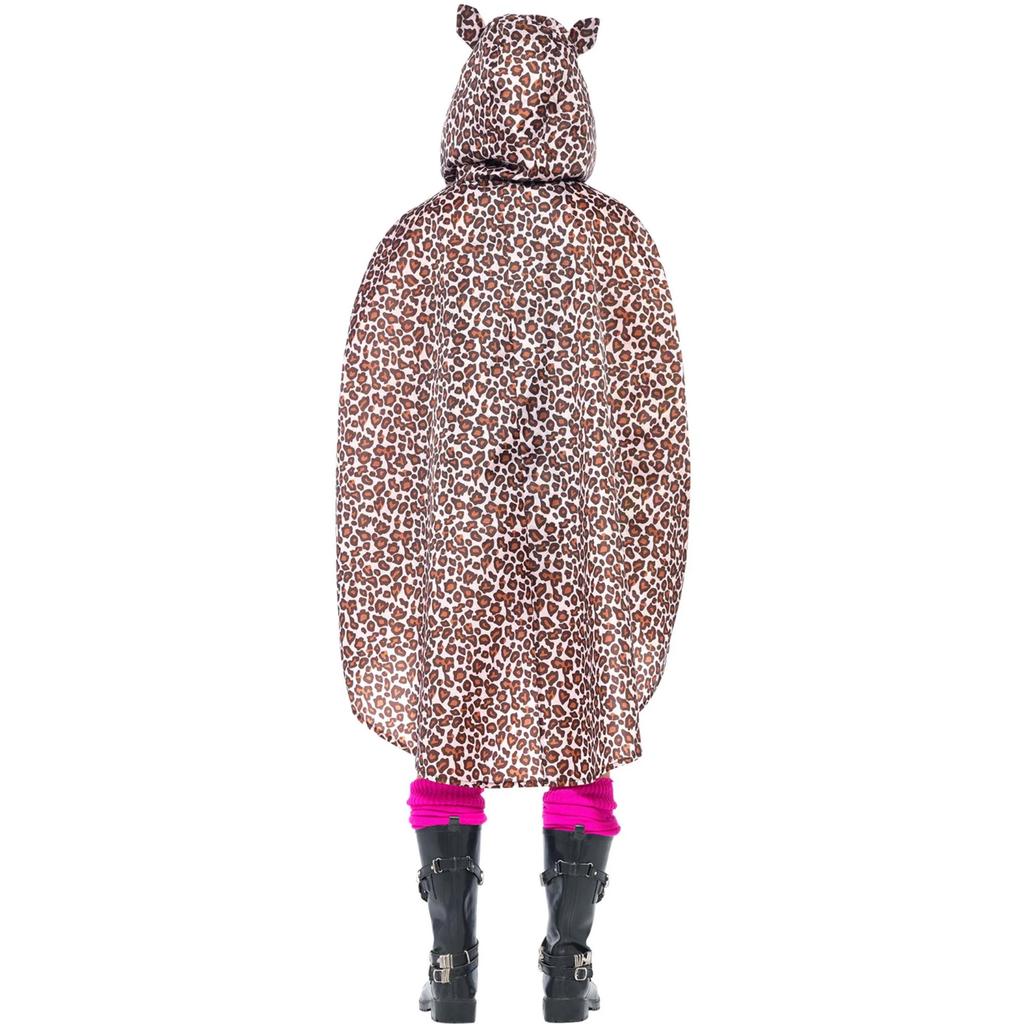 Smiffys Unisex Adult Leopard Print Party Poncho