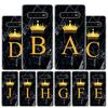 Letter Alphabet Crown A-J Cover Phone Case For Samsung Galaxy S10 Plus S20 FE S21 S22 Ultra S10E S9 S8 + S7 Edge J4 Housing