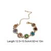 Adjustable Zircon Bracelet Bangle Colorful Hand Chain Luxury Rainbow Rhinestone Bracelet  Gifts