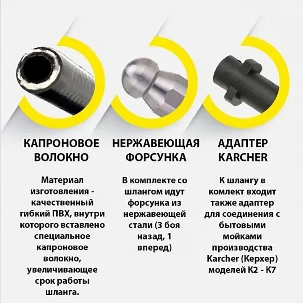 Шланг для очистки дренажа Kaichi, машина для очистки труб высокого давления, шланг для воды Kaichi, канализационная труба