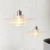 Nordic LED Pendant Light Transparent Flying Saucer Hanging Lamps For Dining Room Bedroom Living Room Fixtures Home Decoration
