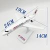 C909 Металлическая литая модель самолета 24 см China Eastern ARJ-21 Сплав с подставкой для самолета Украшение Коллекция Подарок