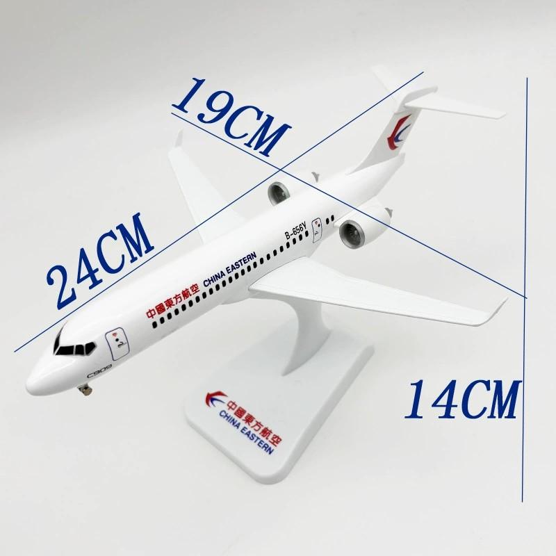 C909 Металлическая литая модель самолета 24 см China Eastern ARJ-21 Сплав с подставкой для самолета Украшение Коллекция Подарок