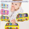 Многофункциональное детское дорожное электронное пианино, развивающая игрушка для раннего образования, музыкальная симуляция, игрушка со звуком и светом в стиле ретро
