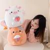 Новое поступление плюшевая игрушка клубника корова попкорн кошка плюшевые куклы обнимашки толстая большая подушка для дивана кровать декоративная подушка