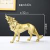 Geometric Art Growl Wolf Statue Resin Animal Figurine Crafts Home Living Room Desktop Office Bookshelf Decor Sculpture Ornaments