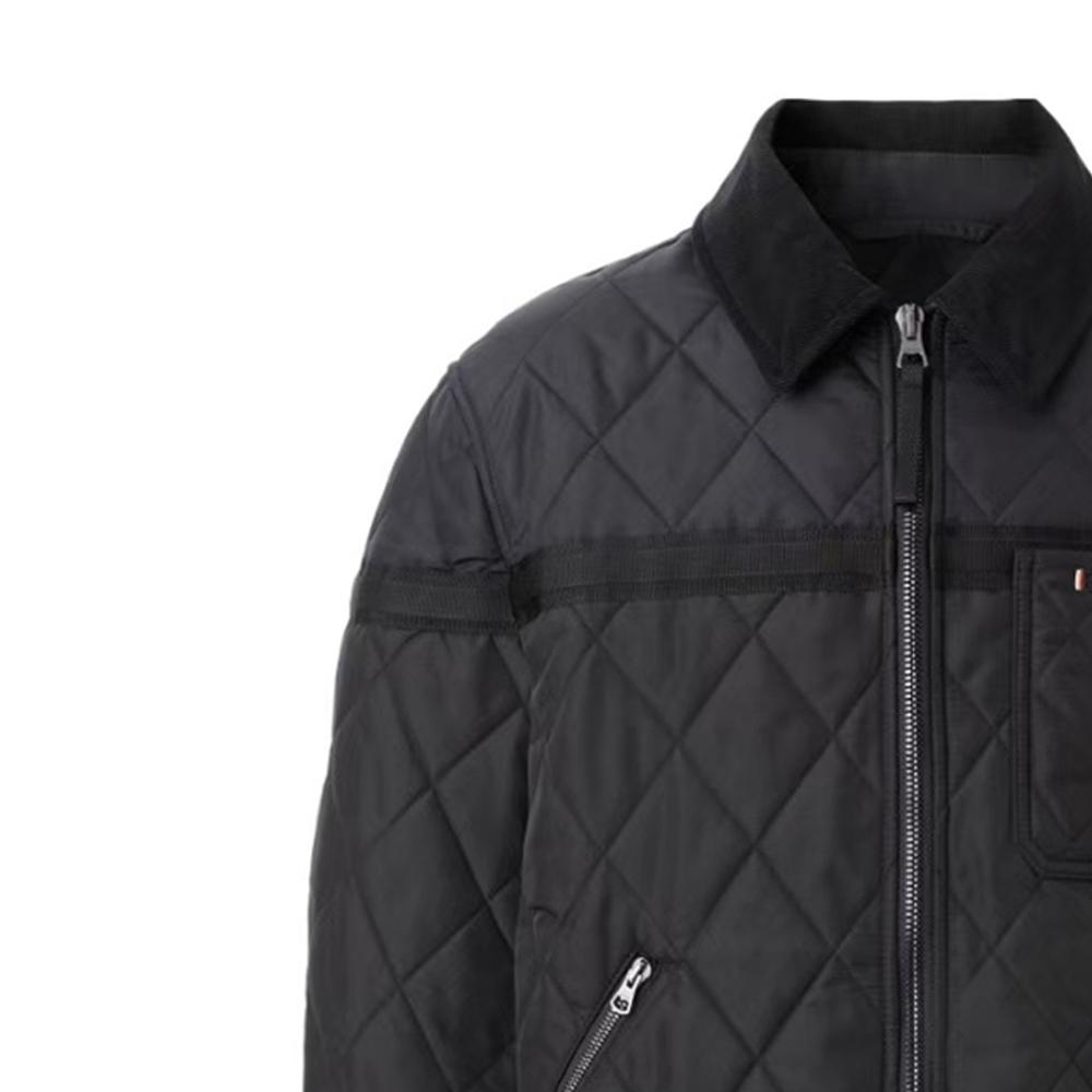 Burberry Men Diamond Pocket Zip-Up Jacket Black 80616651