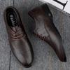 Classic Men Sneakers Lace-up Genuine Leather Casual Shoes Non-slip Oxford Shoes Man Soft Sole Walking Shoe Formal Dress Footwear