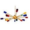 Sputnik Lamp 18 Arms Multicolored Cones Brass Chandelier Lamp Premium Light Fixture Pendent Light