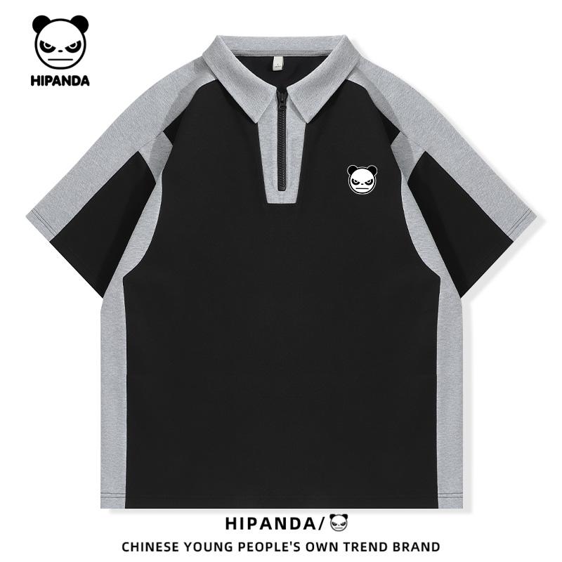Hi Panda Men's Heavyweight Air Layer Contrasting Polo Shirt