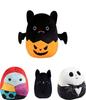 Double-sided Design Squishmallows Pumpkin Bat And Cat Plush Toy