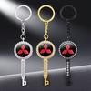 Fashion Car Logo Keychain for Mitsubishi Colt Ralliart ASX Aerobus Lancer Cordia Pajero Outlander EVO9 Key Rings Accessories