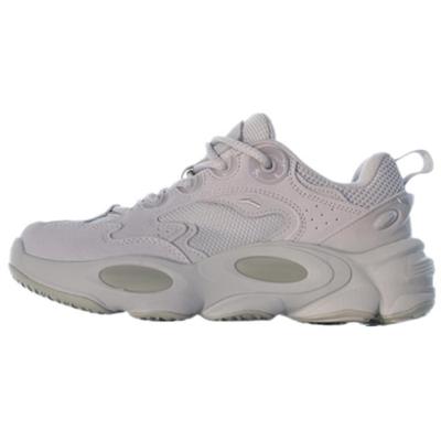 Удобные амортизирующие износостойкие низкие кроссовки для папы женские светло-серые 122418851-4