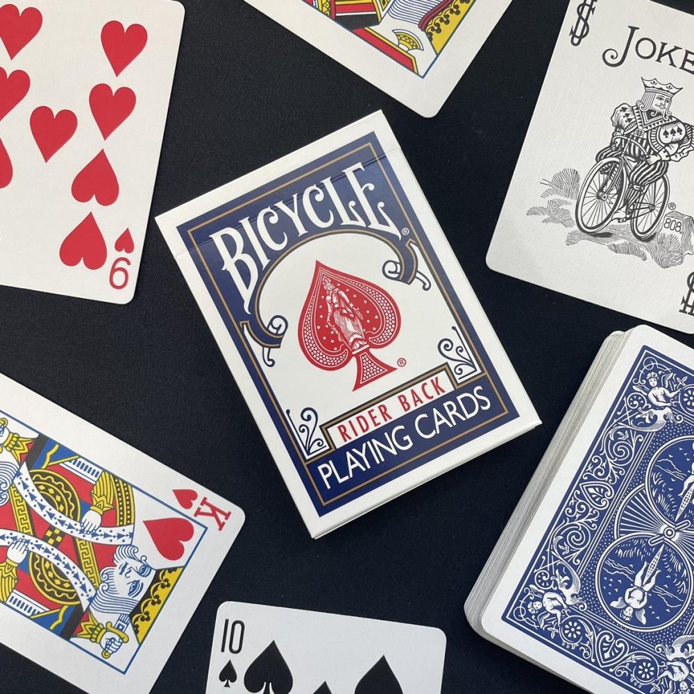 Bicycle Card 808 Rider Bag Blue Transparent Tray Set