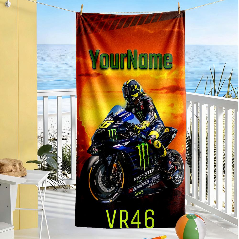 Doctor46 Personalized Text Beach Towel Quickdry Soft Microfiber Portable For Swimmingbeachcamping Travel Beach Accessoriesgym