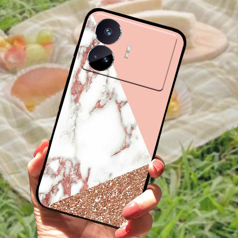 Чехол для Realme GT Neo 5 SE Популярный рисунок Черный силиконовый Мягкая задняя крышка Чехол для Realme GT Neo 5 SE 5SE Чехол для телефона Funda