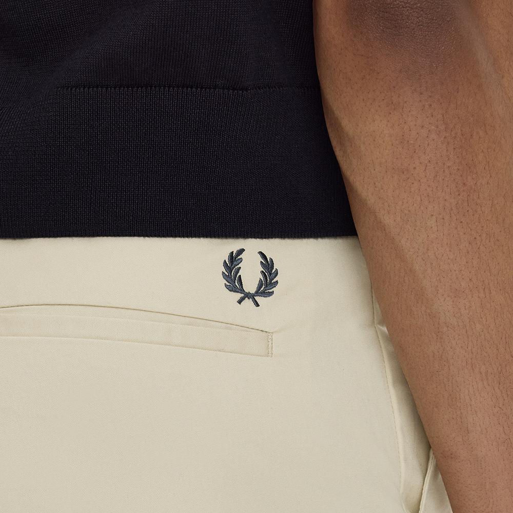 FRED PERRY [Sharp] Slim Fit Twill Trousers - Oatmeal Afpm261T301-691