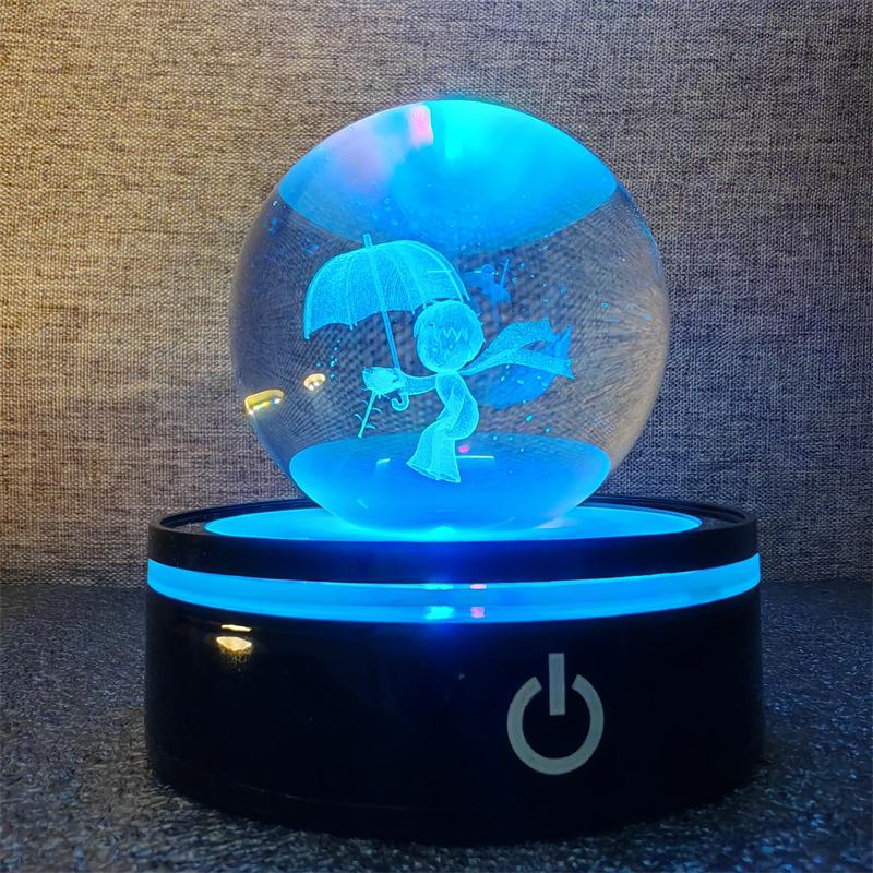 Солнечная система 3d хрустальный шар Хрустальный глобус Лазерная резка Хрустальный шар с шаровой подставкой Декоративные сферы планет Галактика Подарок на день рождения Украшения