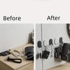 5/10pcs Stainless Steel Wall Hooks Strong Load-bearing Punch Free Simple Installation Self-Adhesive Stainless Steel Hooks Set