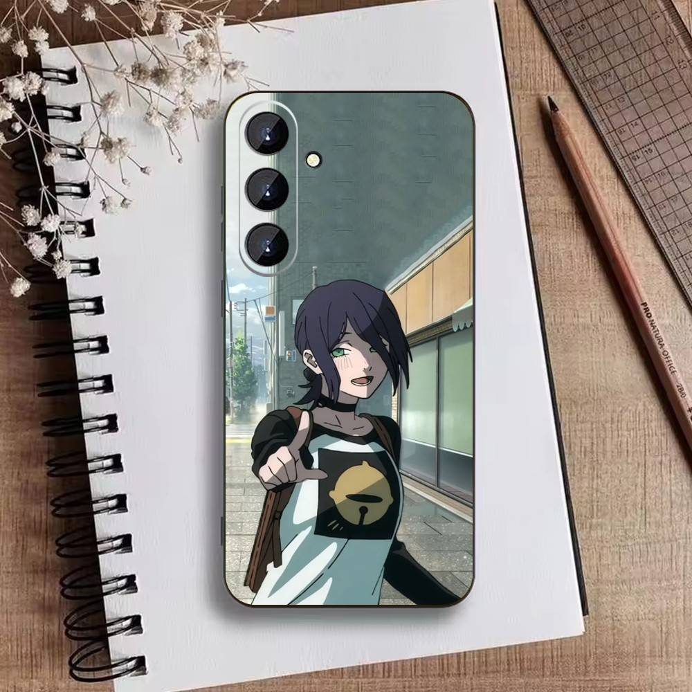 Чехол для телефона H-Reze C-Chainsaw Man для Samsung Galaxy A73, 21, 22, 32, 71, 53, 52, 51, 80, 5G Мягкий черный чехол