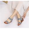 Sandals Women One Strap Roman Shoes Fairy Style New Summer Large Size Slope Heel Fashion Women's Shoes
