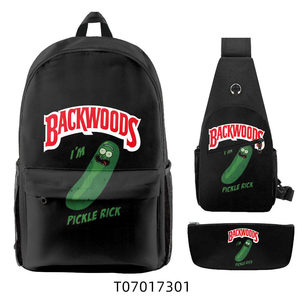 Популярный 3D Рюкзак Backwoods Сигара Студенческий Рюкзак для Кампуса Дорожная Сумка