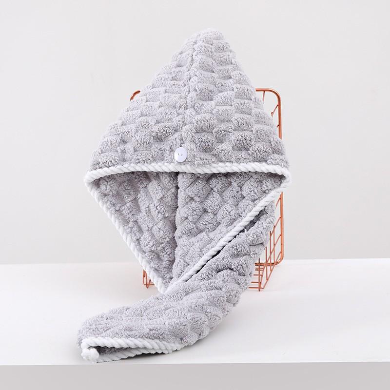 Мягкое впитывающее полотенце для волос из кораллового флиса и симпатичная повязка на голову для душа