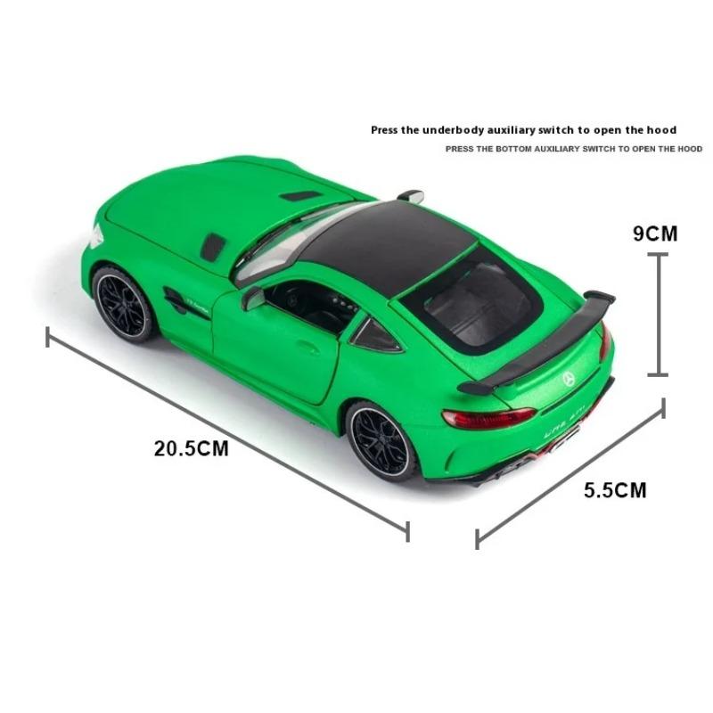 1/24 Scale Simulation Mercedes Benz GT AMG Alloy Sports Car Diecast Model Decorative Trendy Ornaments for Friend Gift Collection