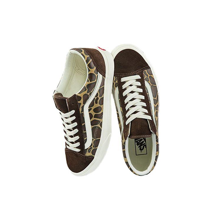 Vans Стиль 36 Ретро Спорт Унисекс Коричневый Леопардовый Принт Холст VN0A5AOB5DW