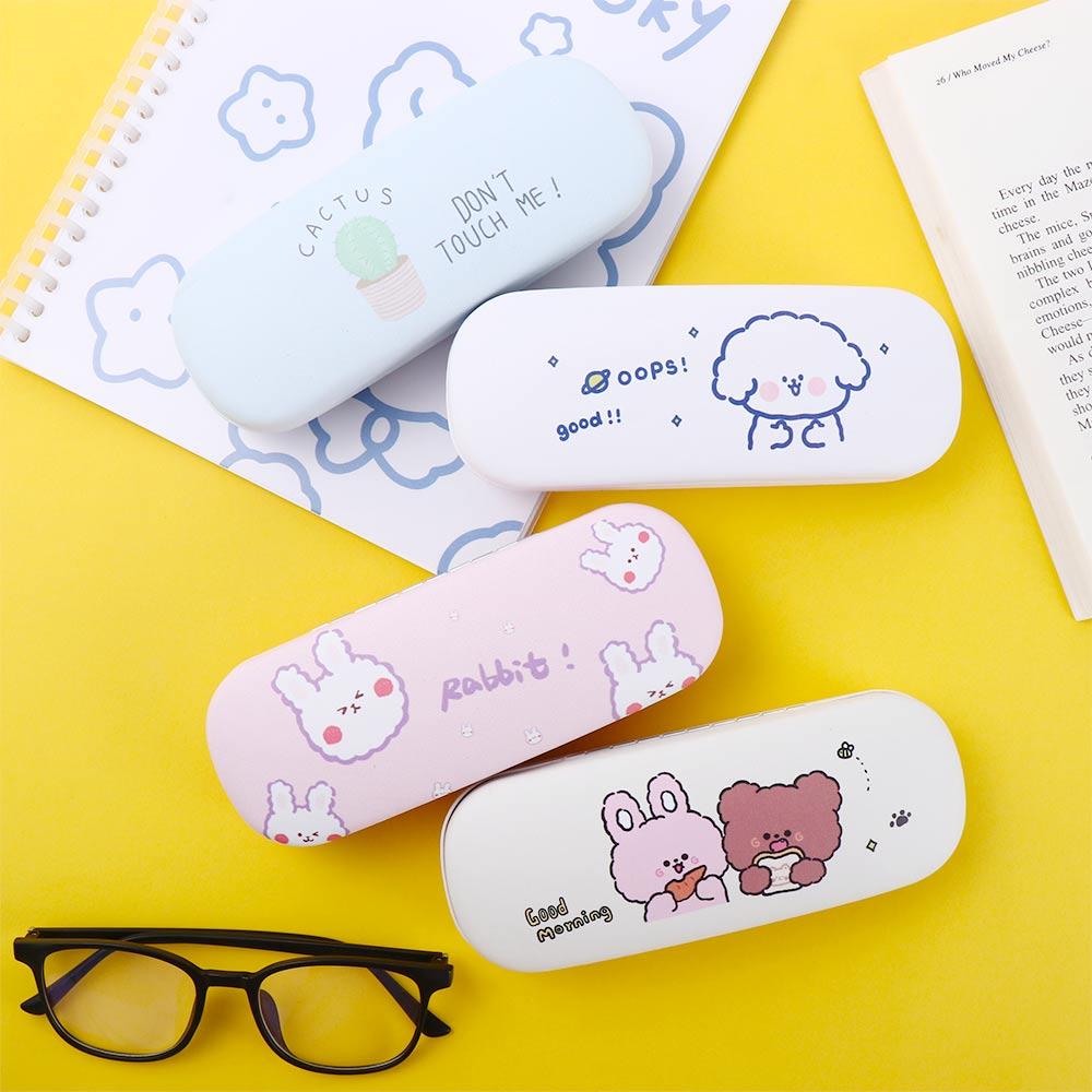 Protector Containers Women Square Glasses Box Reading Glasses Case Spectacle Case Eyeglass Hard Box