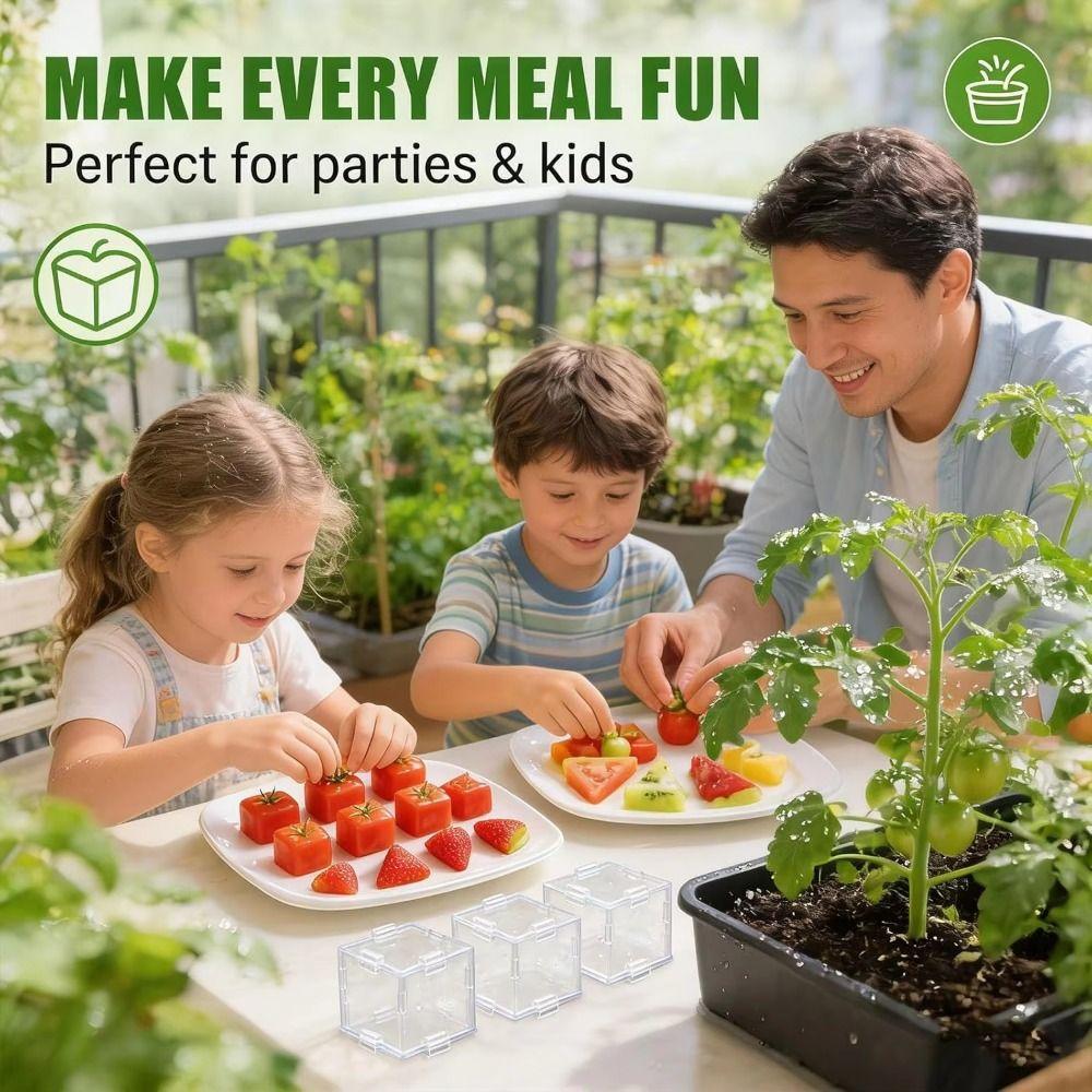 Transparent Fruit Shaping Mold Snap-on Fruit Growing Mold Plants Cages Growth Forming Box Balcony