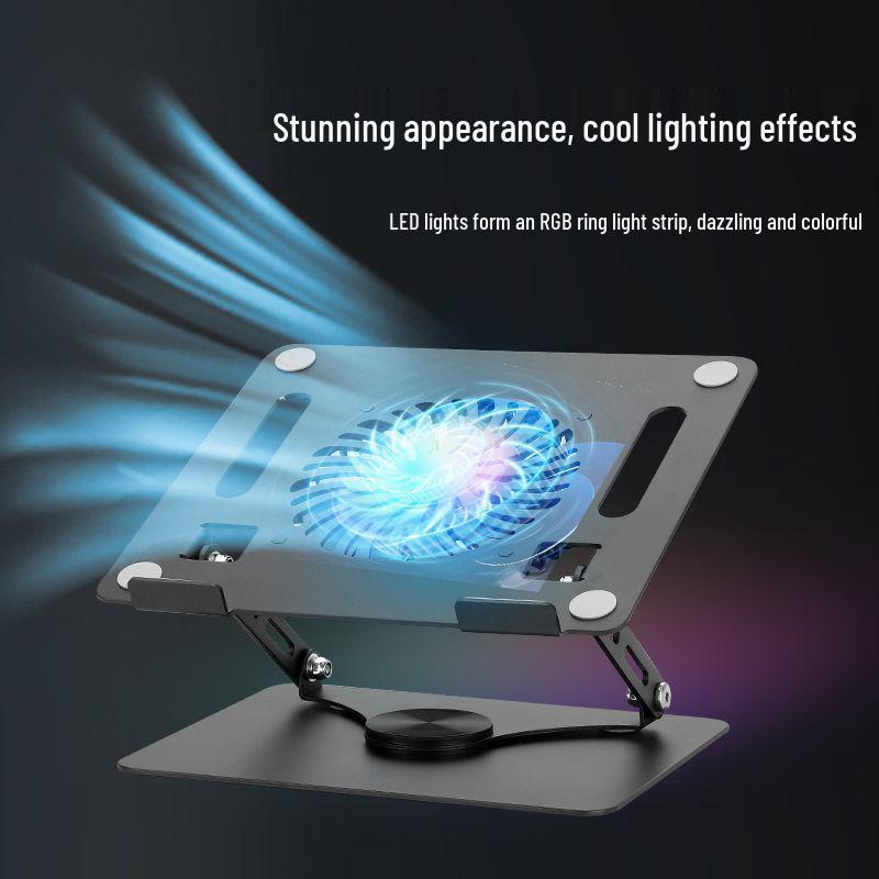 Складная регулируемая охлаждающая подставка для ноутбука и планшета со встроенной игровой опорной рамой