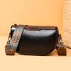 Fashion Small PU Leather Underarm Saddle Bags for Women Vintage Designer Solid Color Shoulder Crossbody Bag