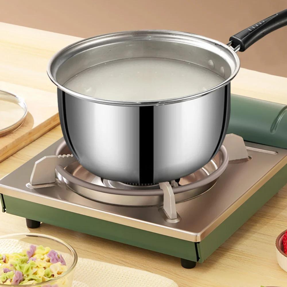 Stainless Steel Pot Coffee Milk Soup Pan Household Non Stick Gas Multi Cooking Pas Double Bottom Cookware Kitchen Pots Offers