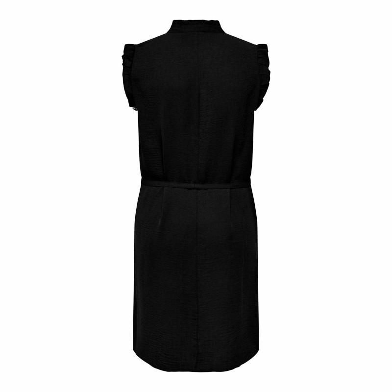 Женское прямое приталенное платье без рукавов с треугольным вырезом и пуговицами ONLY CARMAKOMA