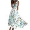 Women's Long Dress Maxi Dress Casual Dress Summer Casual Sleeveless V Neck Boho Waist Retraction Printed Dress