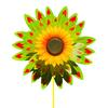 Yousheng Sunflower Pinwheel 3-Tier Sunflower Garden Wind Spinner Ground Insert Yard Decor Windmill for Patio Lawn Decoration